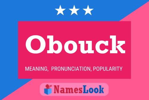 Obouck Name Poster