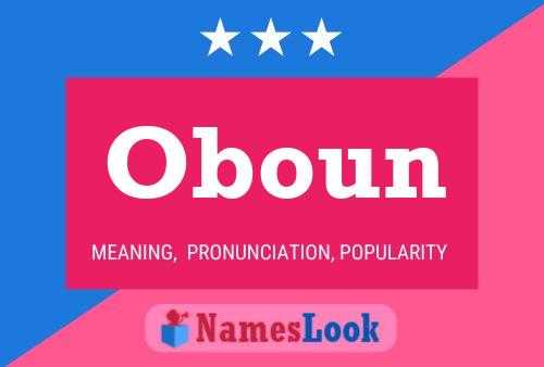 Oboun Name Poster