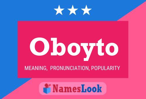 Oboyto Name Poster