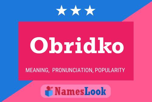 Obridko Name Poster