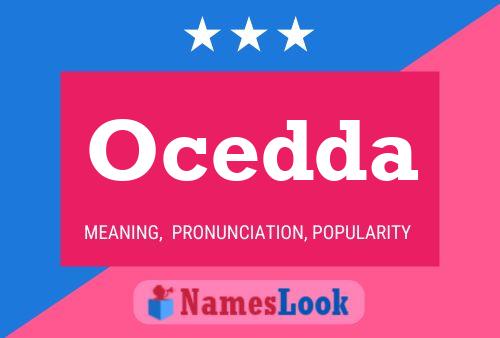 Ocedda Name Poster