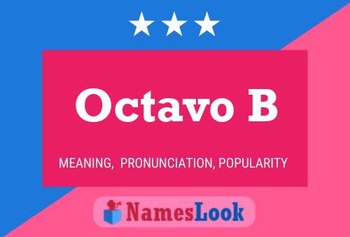 Octavo B Name Poster