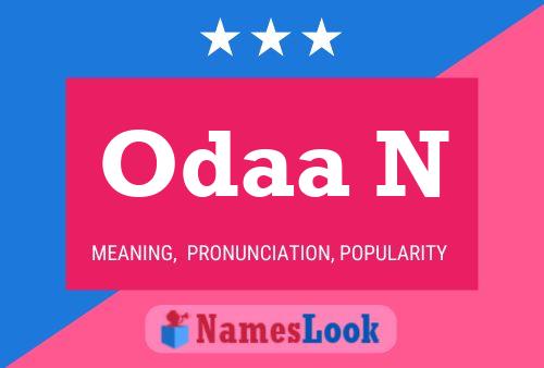 Odaa N Name Poster