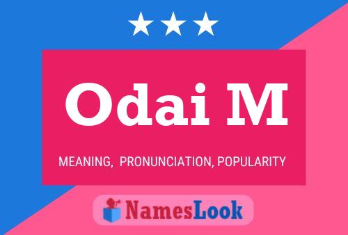 Odai M Name Poster