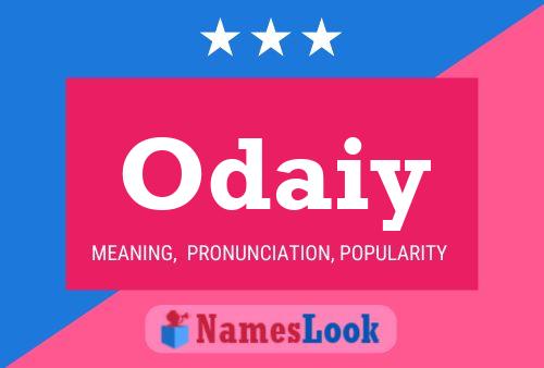 Odaiy Name Poster