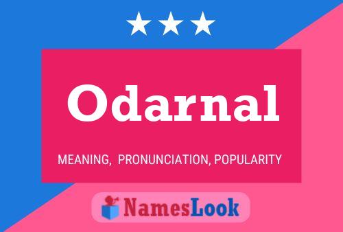 Odarnal Name Poster