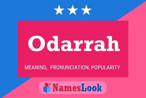 Odarrah Name Poster