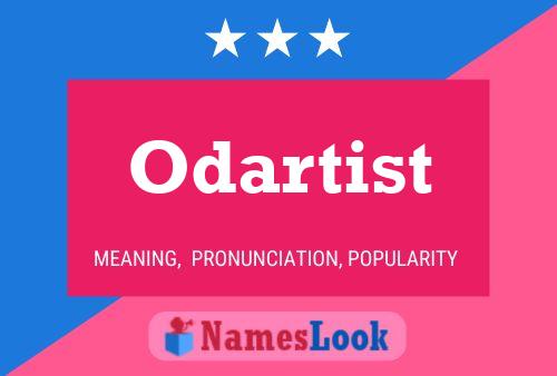 Odartist Name Poster