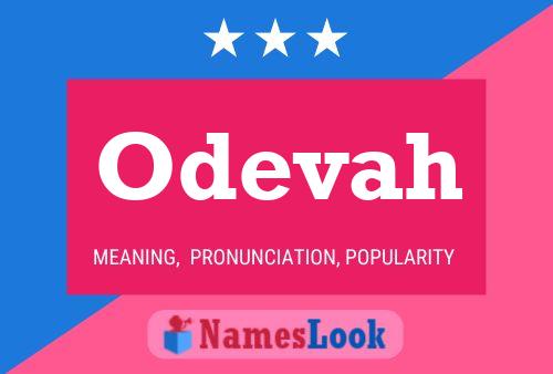 Odevah Name Poster