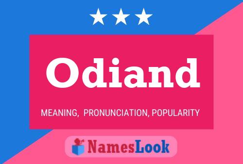 Odiand Name Poster