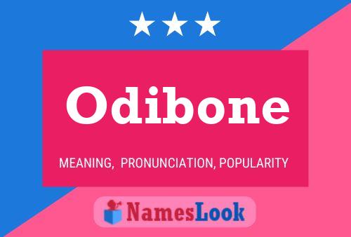 Odibone Name Poster