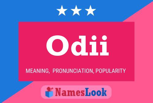 Odii Name Poster