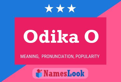 Odika O Name Poster