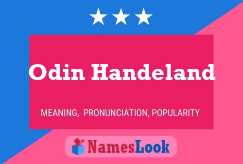 Odin Handeland Name Poster