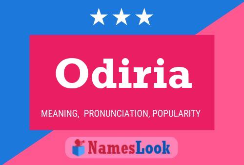 Odiria Name Poster