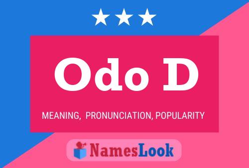 Odo D Name Poster