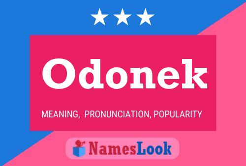 Odonek Name Poster