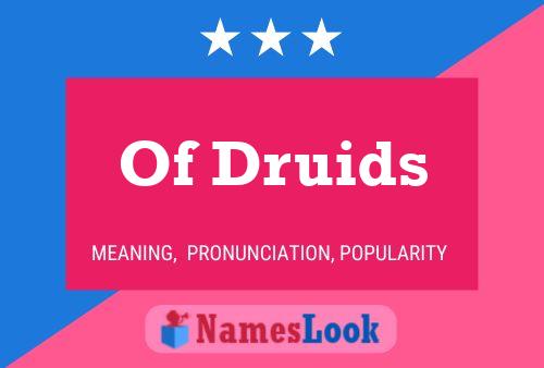 Of Druids Name Poster