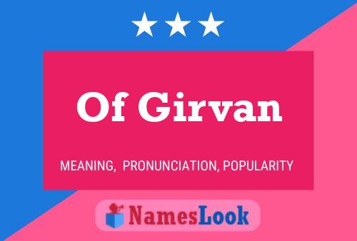 Of Girvan Name Poster