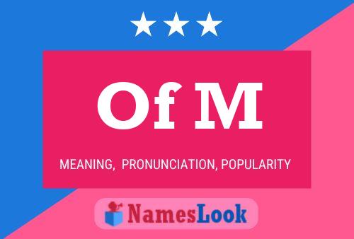 Of M Name Poster