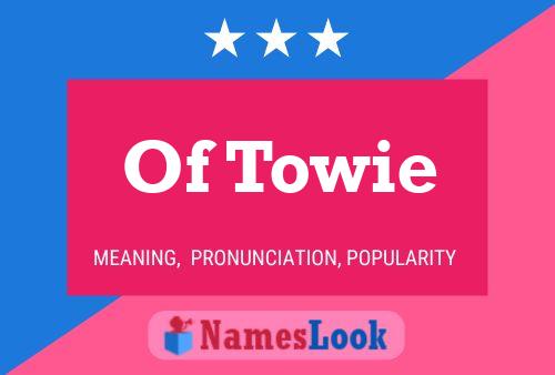 Of Towie Name Poster