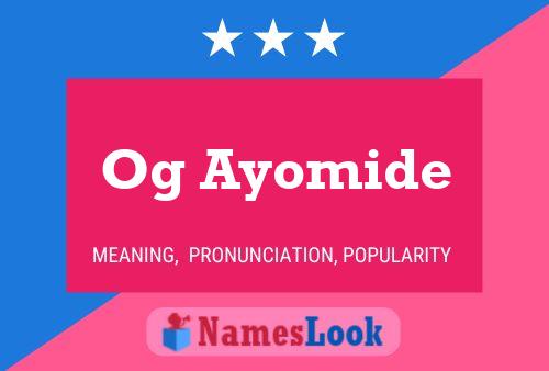 Og Ayomide Name Poster