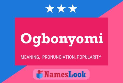 Ogbonyomi Name Poster