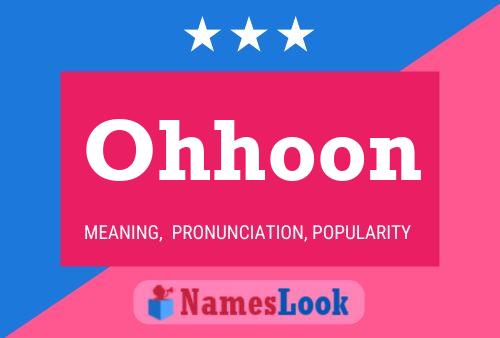 Ohhoon Name Poster