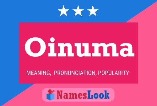 Oinuma Name Poster