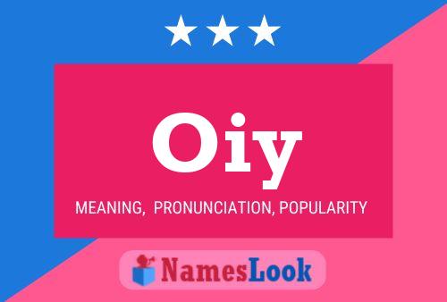 Oiy Name Poster