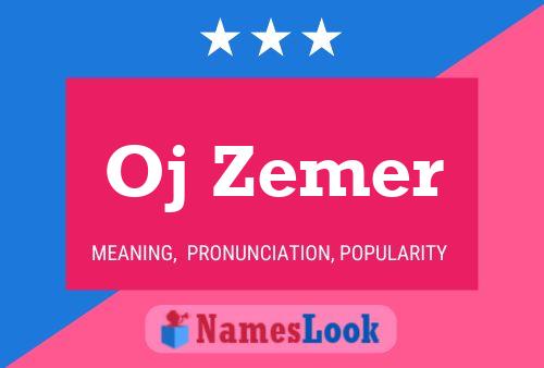 Oj Zemer Name Poster