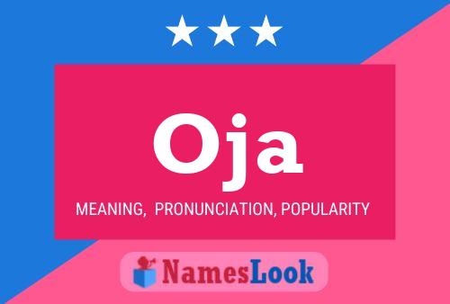 Oja Name Poster