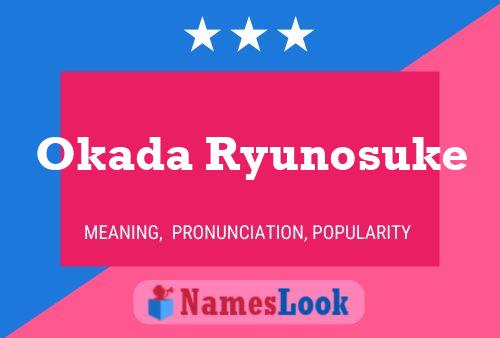 Okada Ryunosuke Name Poster