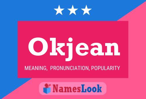 Okjean Name Poster