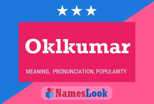 Oklkumar Name Poster