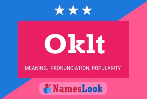 Oklt Name Poster