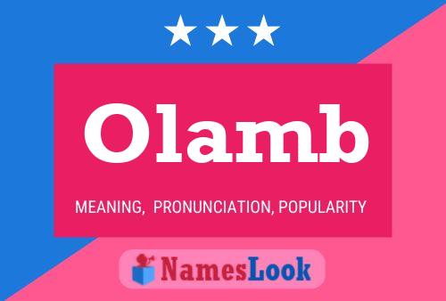 Olamb Name Poster