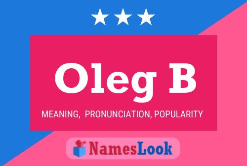 Oleg B Name Poster