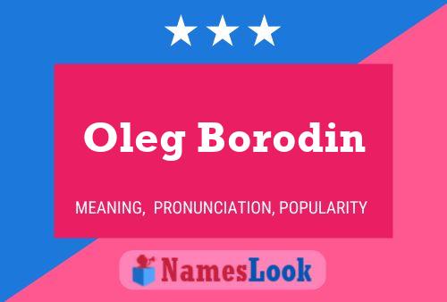 Oleg Borodin Name Poster