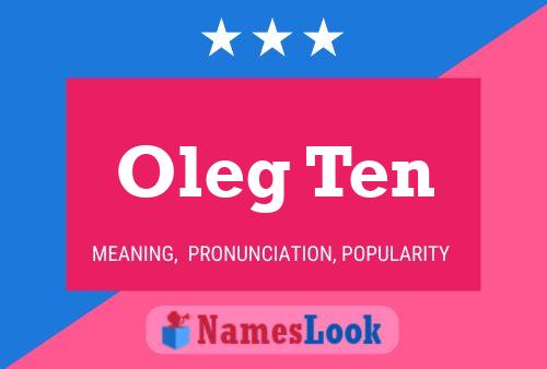 Oleg Ten Name Poster