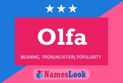 Olfa Name Poster