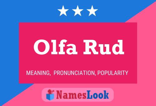 Olfa Rud Name Poster