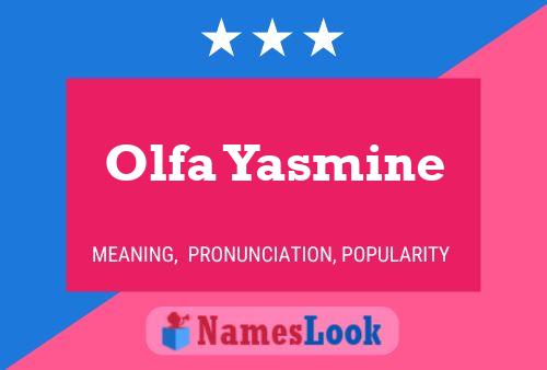 Olfa Yasmine Name Poster