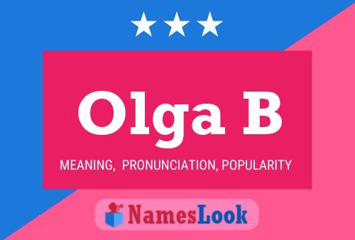 Olga B Name Poster