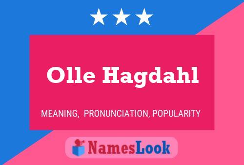 Olle Hagdahl Name Poster