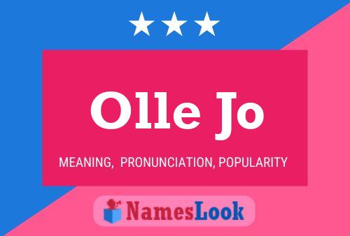 Olle Jo Name Poster