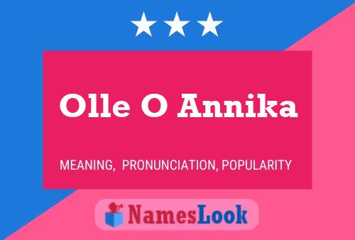 Olle O Annika Name Poster