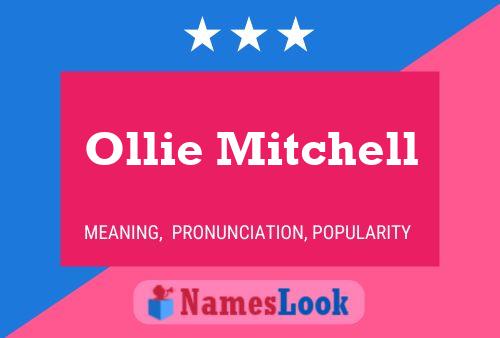 Ollie Mitchell Name Poster