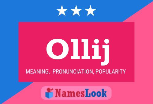 Ollij Name Poster