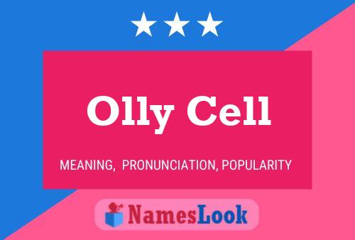 Olly Cell Name Poster